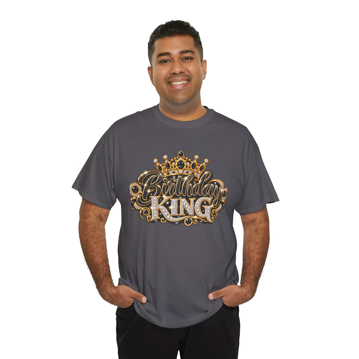 Birthday King Crown Graphic T-Shirt