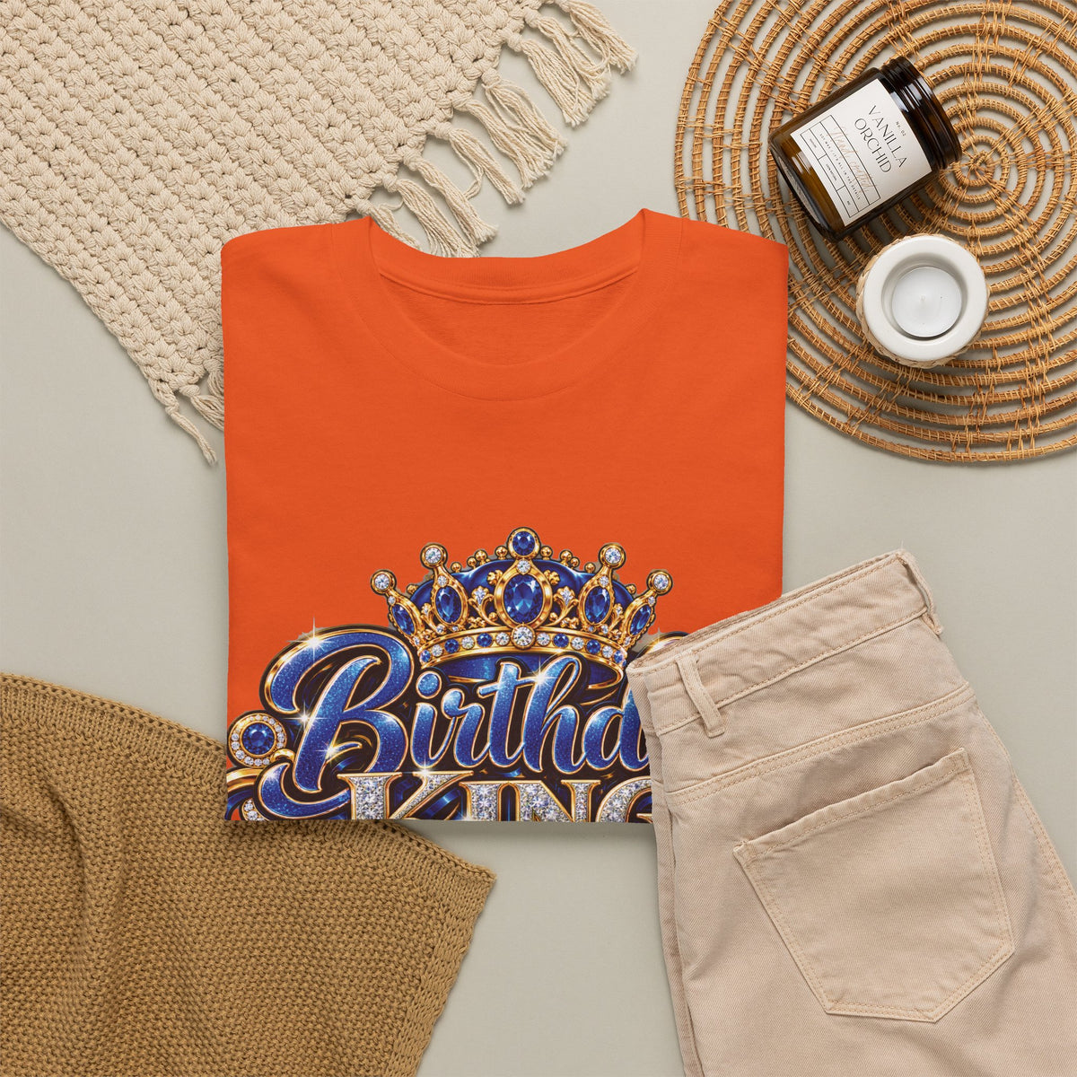 Birthday King Crown Graphic T-Shirt