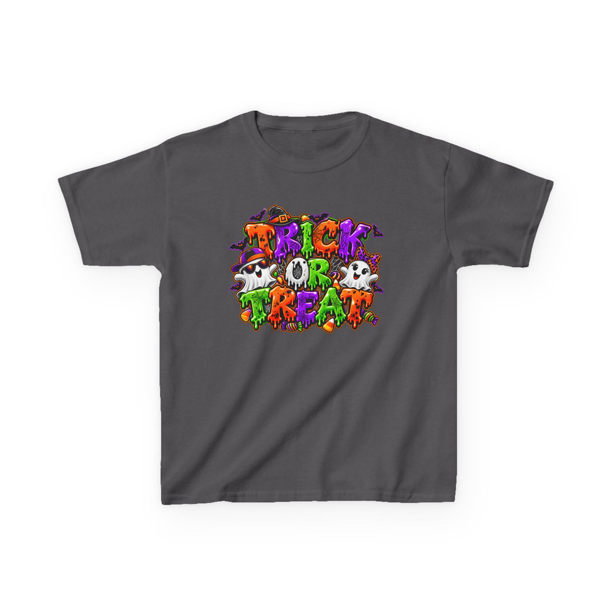 Boy and Girl Trick or Treat Halloween Graphic Tee | Kids