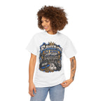 Raised On Old School Hip Hop T-Shirt | Retro Boombox Sneakers Crown Design