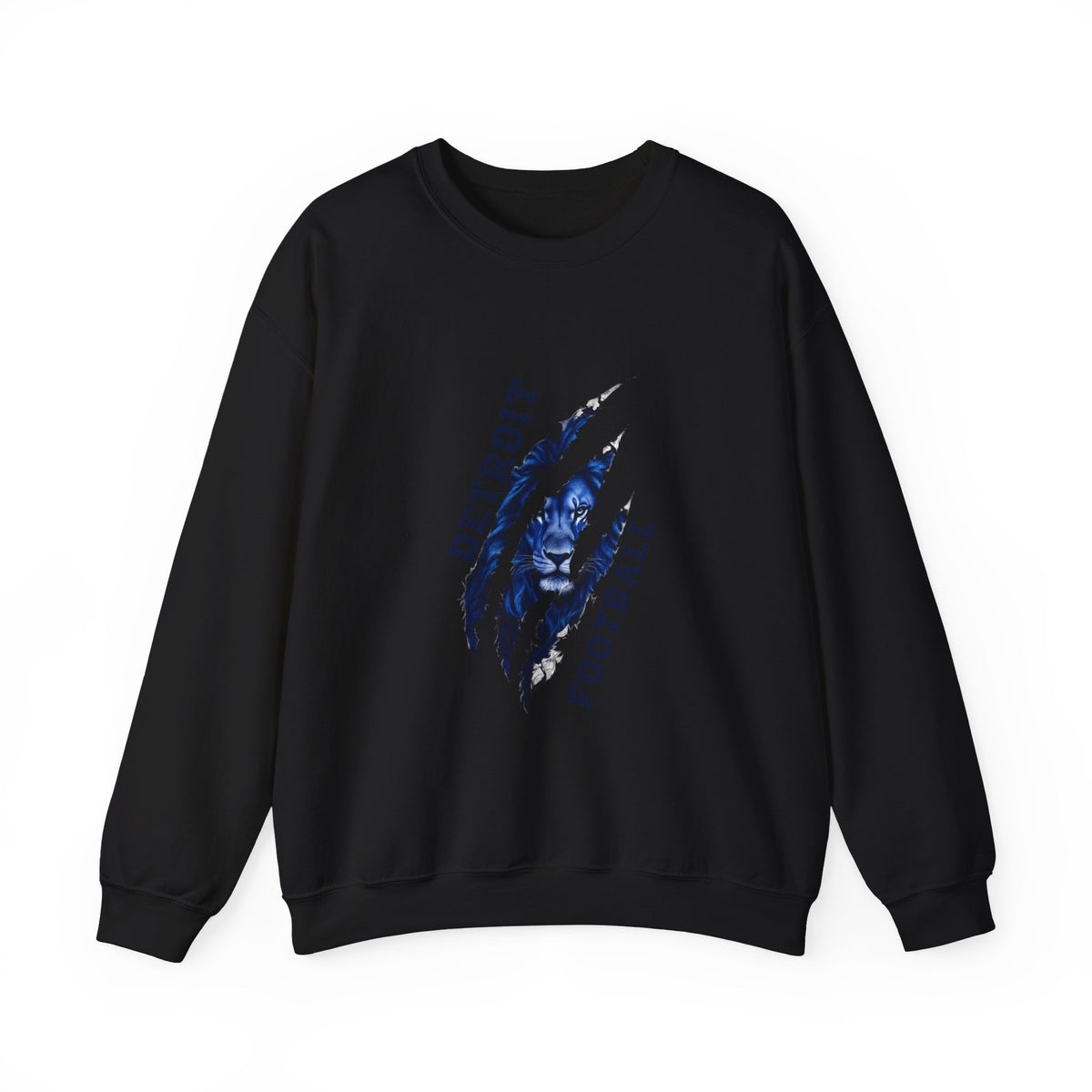 Detroit Football claw scratch design Sweatshirt | NFL fan apparel