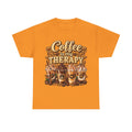 Coffee Is My Therapy T-Shirt | Coffee Cups Illustration, Cozy Beverage Tee
