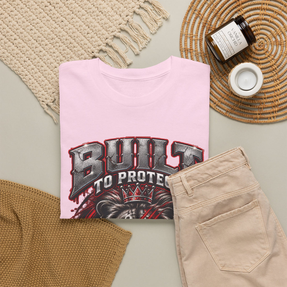 Built to Protect Her Peace Couples Graphic T-Shirt