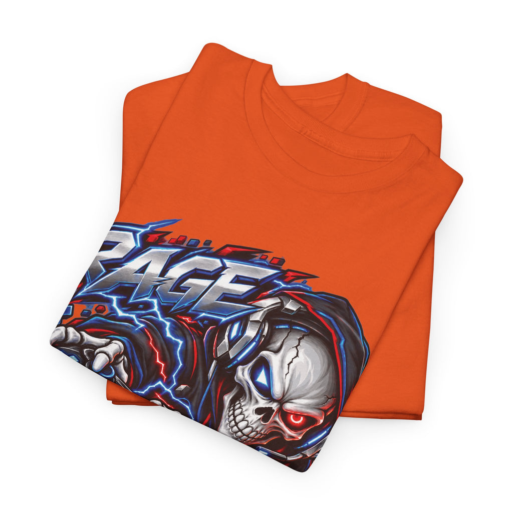 Rage Mode Gamer Skull Graphic T-Shirt