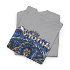 Detroit Basketball Lion Graphic Tee | City Streetball Detroit D Logo