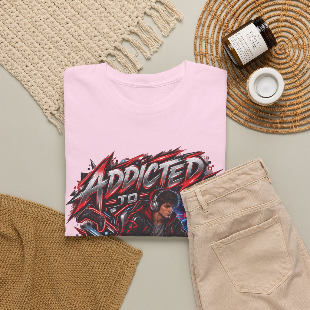 Addicted to Gaming Graphic T-Shirt