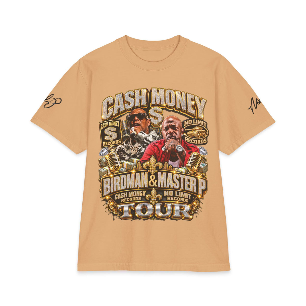Cash Money Birdman & Master P Tour T-Shirt | Rap Hip Hop Vintage Logo