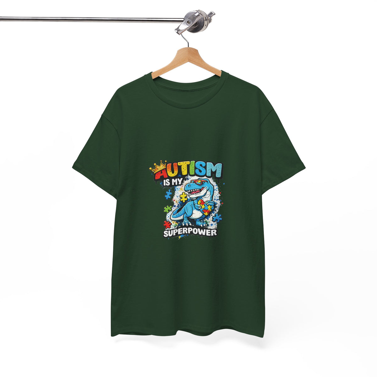 Autism Is My Superpower T-Shirt | Puzzle Piece Shark Design