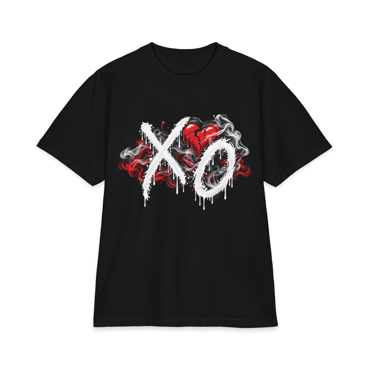 XO Heart Graffiti T-Shirt | Weeknd Triple Portrait Tee