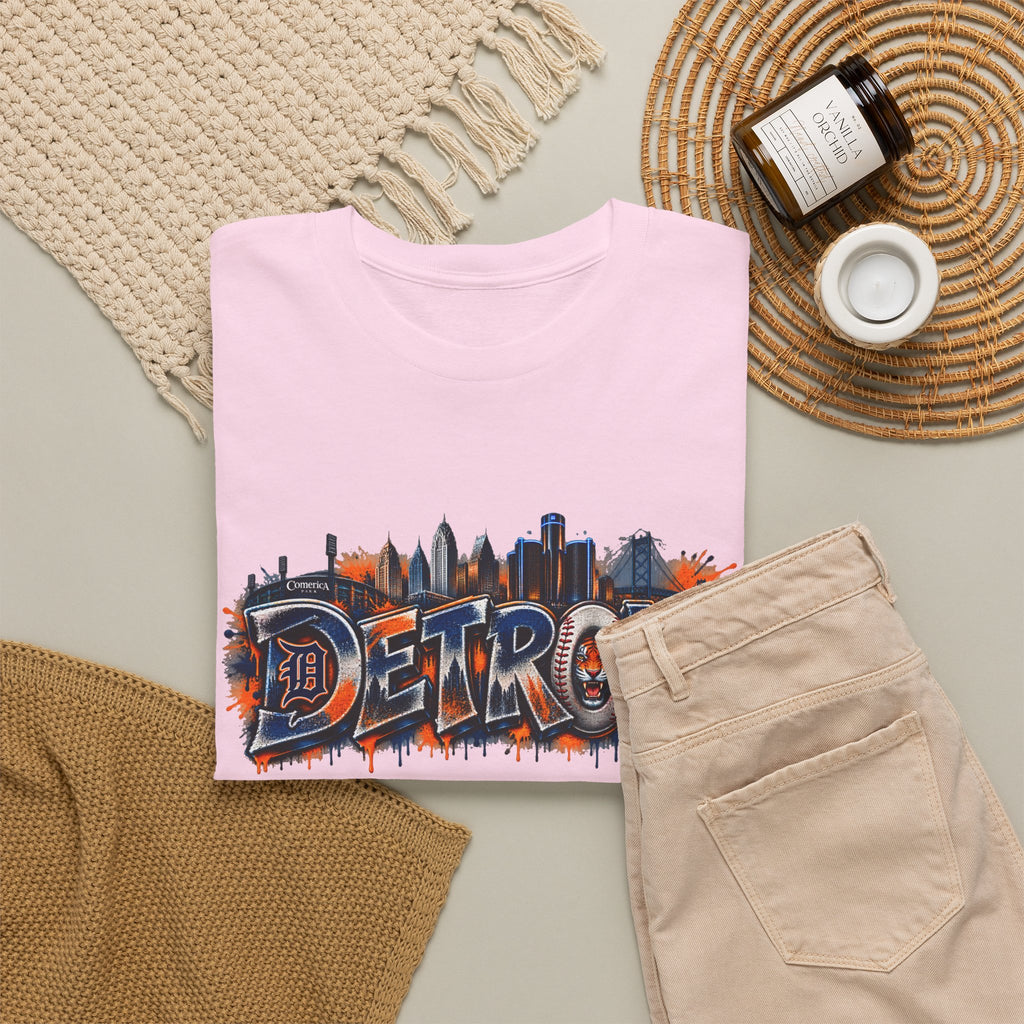 Detroit skyline graffiti T-Shirt | city skyline tee, urban street art