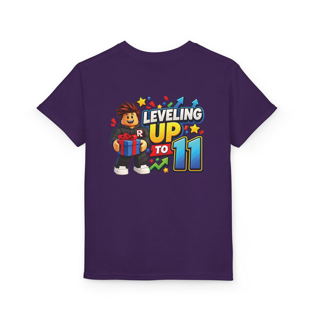Roblox Birthday Leveling Up to 11 Youth T-Shirt