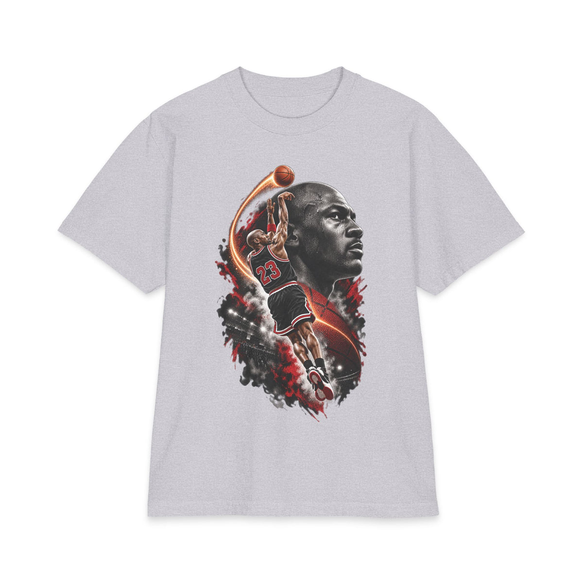 Basketball Slam Dunk Portrait T-Shirt | Sports Player Graphic Tee