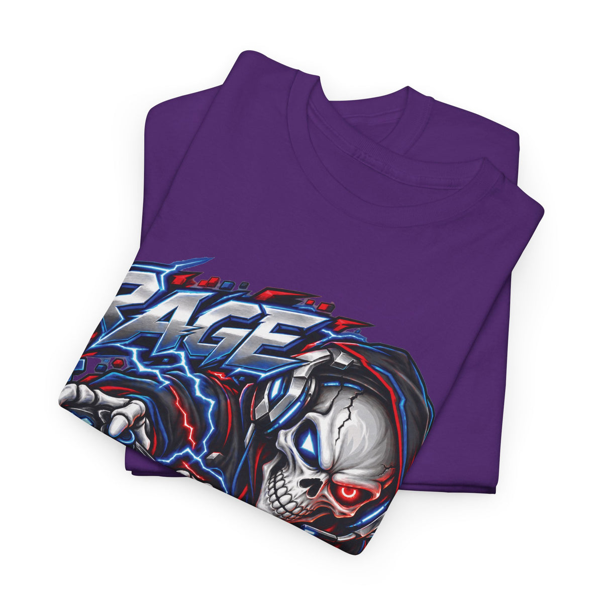 Rage Mode Gamer Skull Graphic T-Shirt