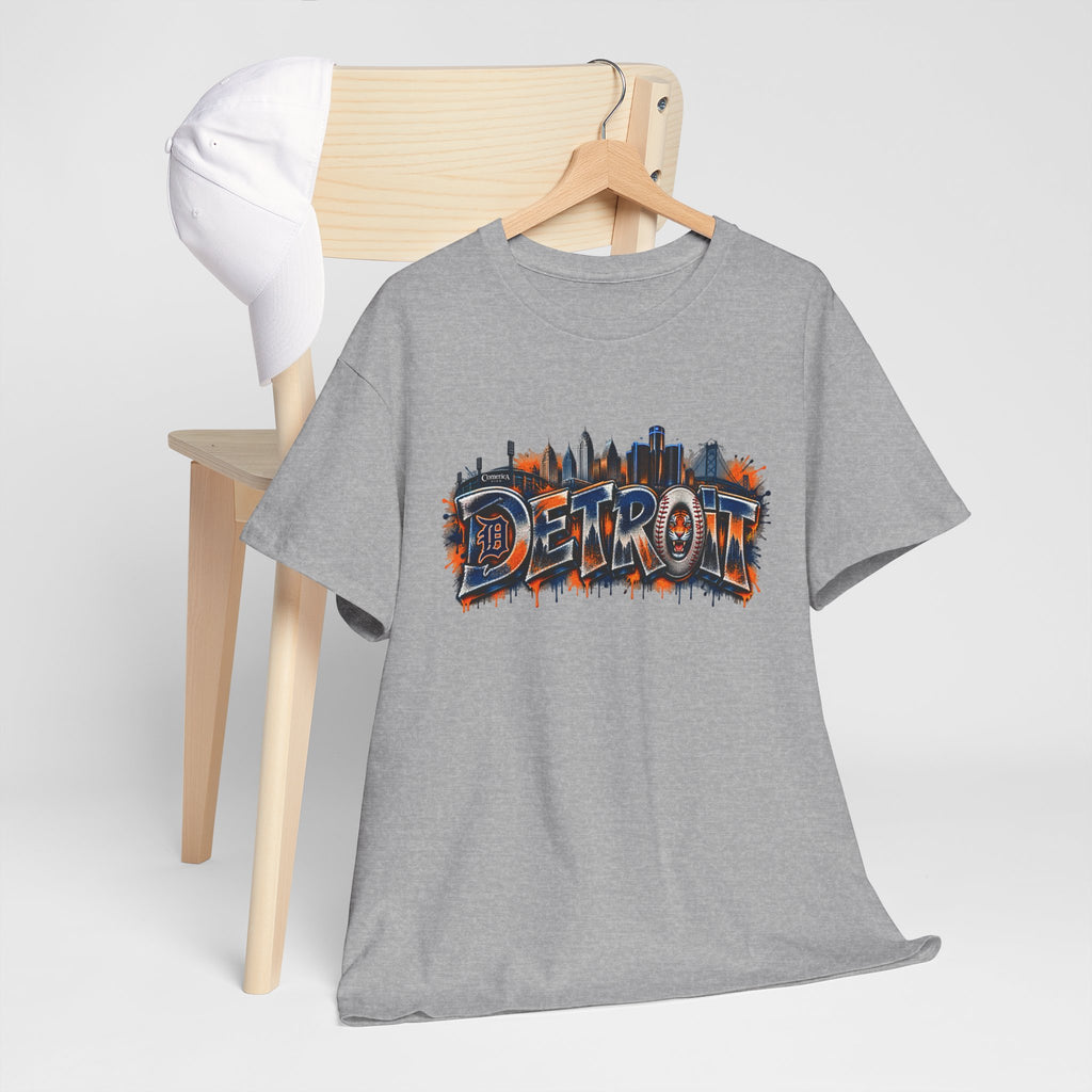 Detroit skyline graffiti T-Shirt | city skyline tee, urban street art