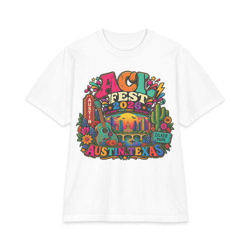 ACL Fest 2026 Austin Texas T-Shirt | Music Festival Lineup Tee