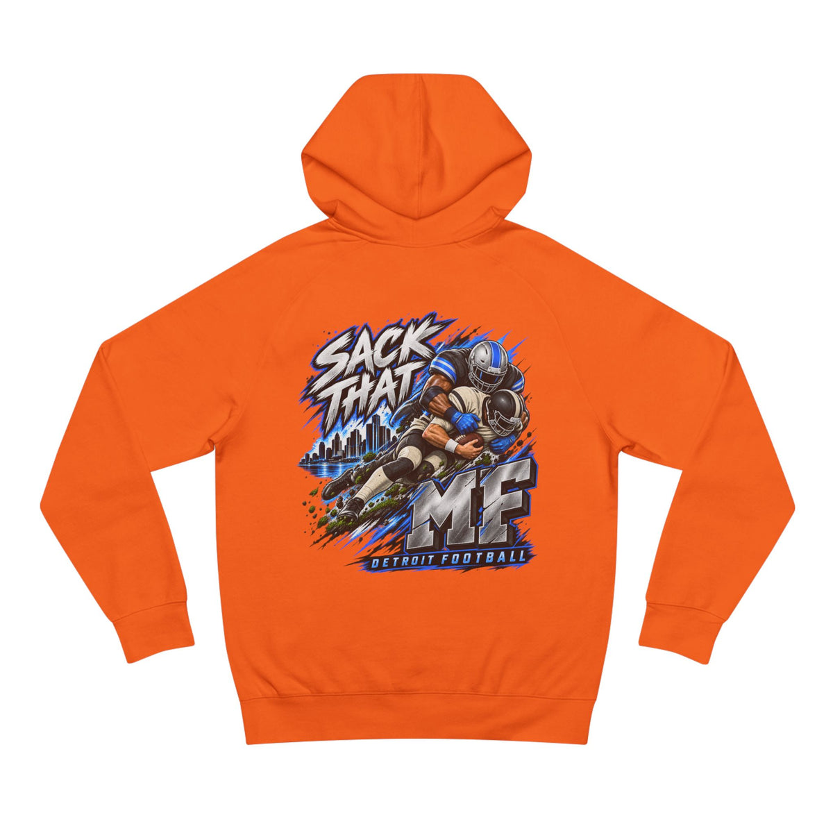 Detroit Motor City Grit & Sack That MF Football Hoodie