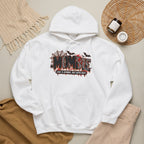 Mama Halloween Hoodie | spiderweb bats leopard print, spooky family mom sweatshirt