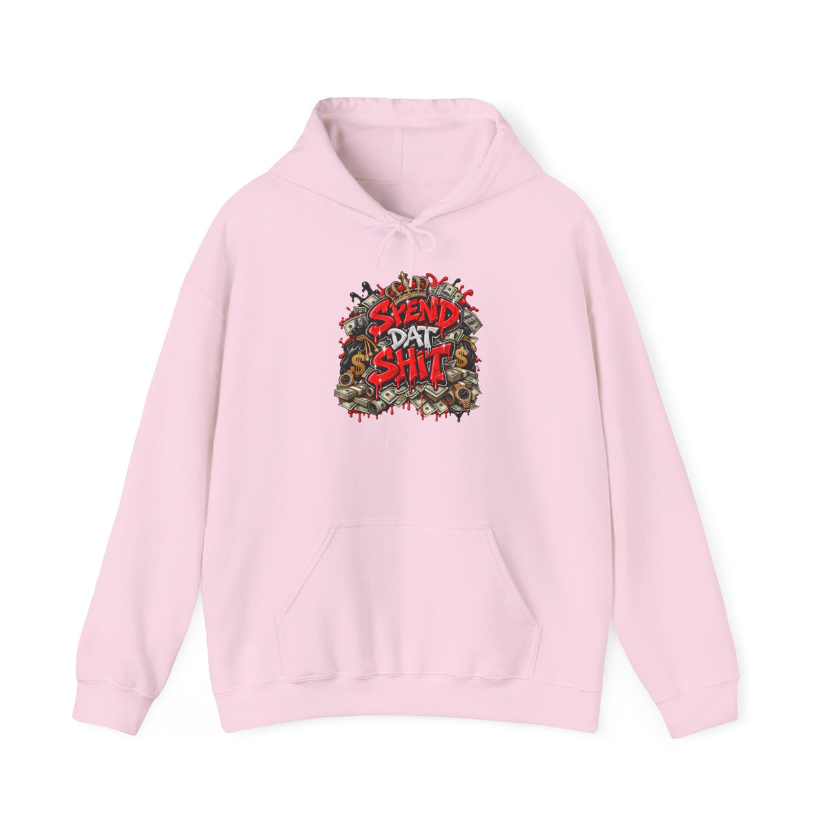 Skull Garden "Send Dat Shit" Hoodie | Graphic Streetwear, Edgy Horror Design
