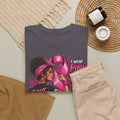Fight with Faith breast cancer awareness T-Shirt | Rosie the Riveter pink ribbon design