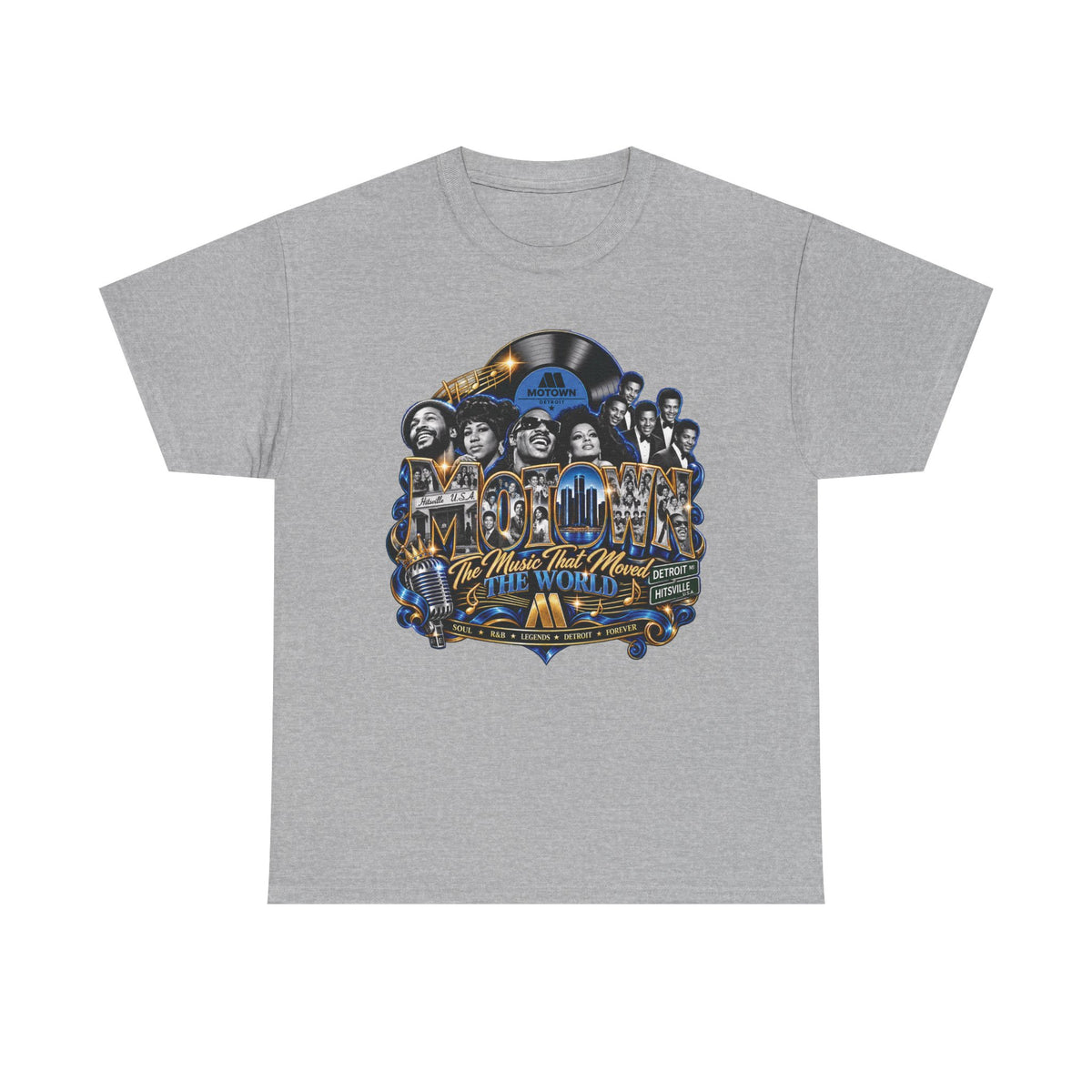 Motown Legends Tee | Detroit Graffiti Back
