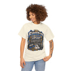Raised On Old School Hip Hop T-Shirt | Retro Boombox Sneakers Crown Design