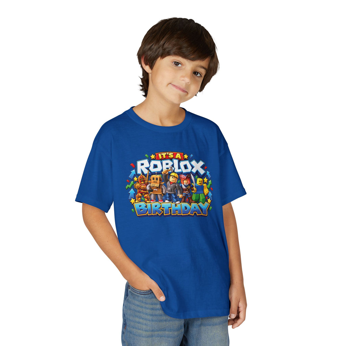 Roblox Birthday Leveling Up to 6 Youth T-Shirt