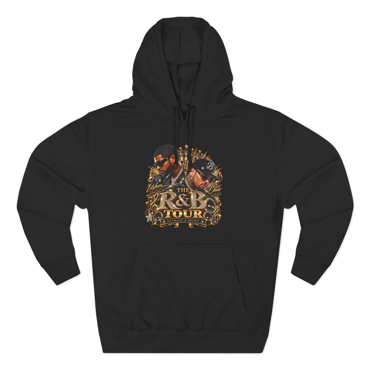 R&B Tour Graphic Hoodie | Music Concert Vintage Portraits