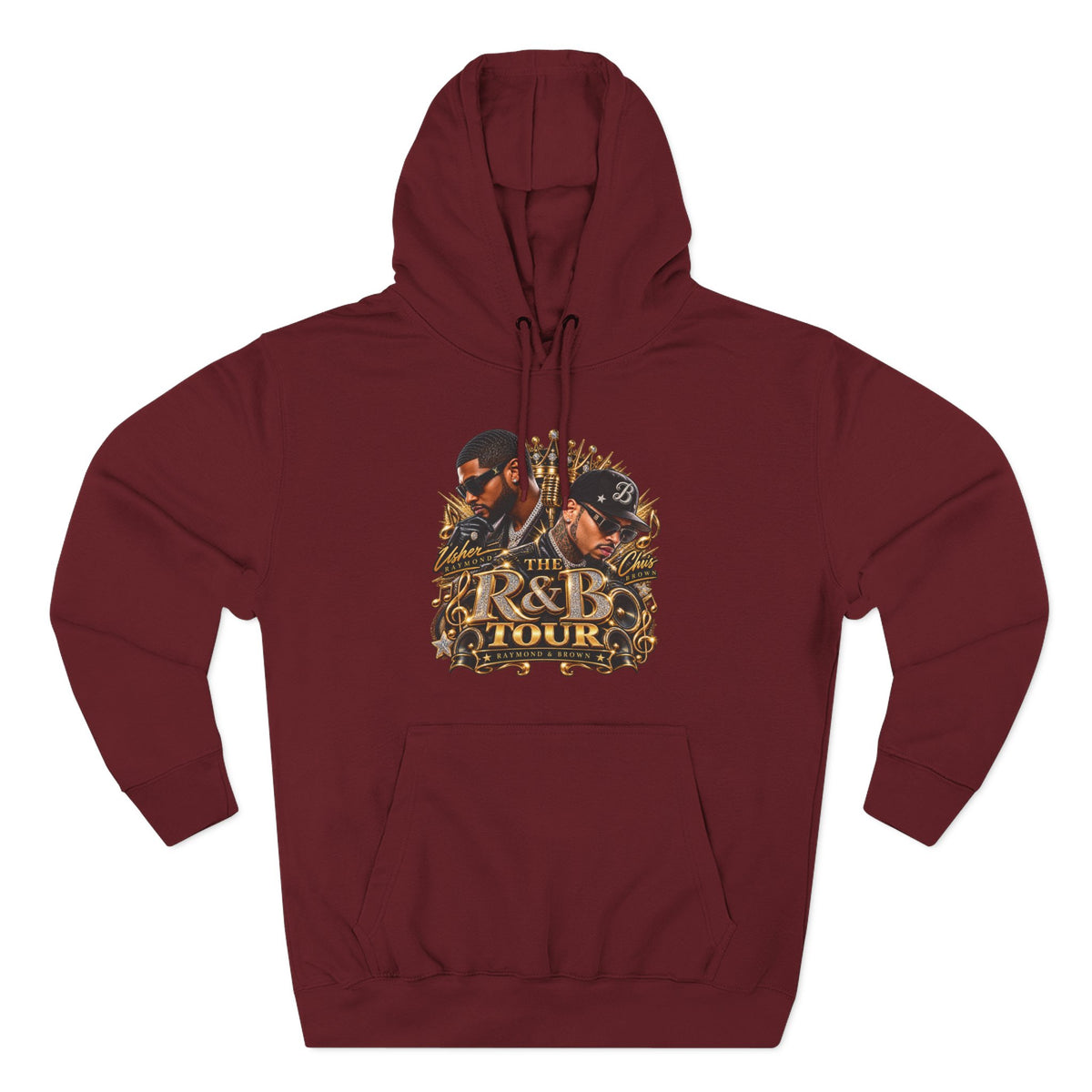 R&B Tour Graphic Hoodie | Music Concert Vintage Portraits