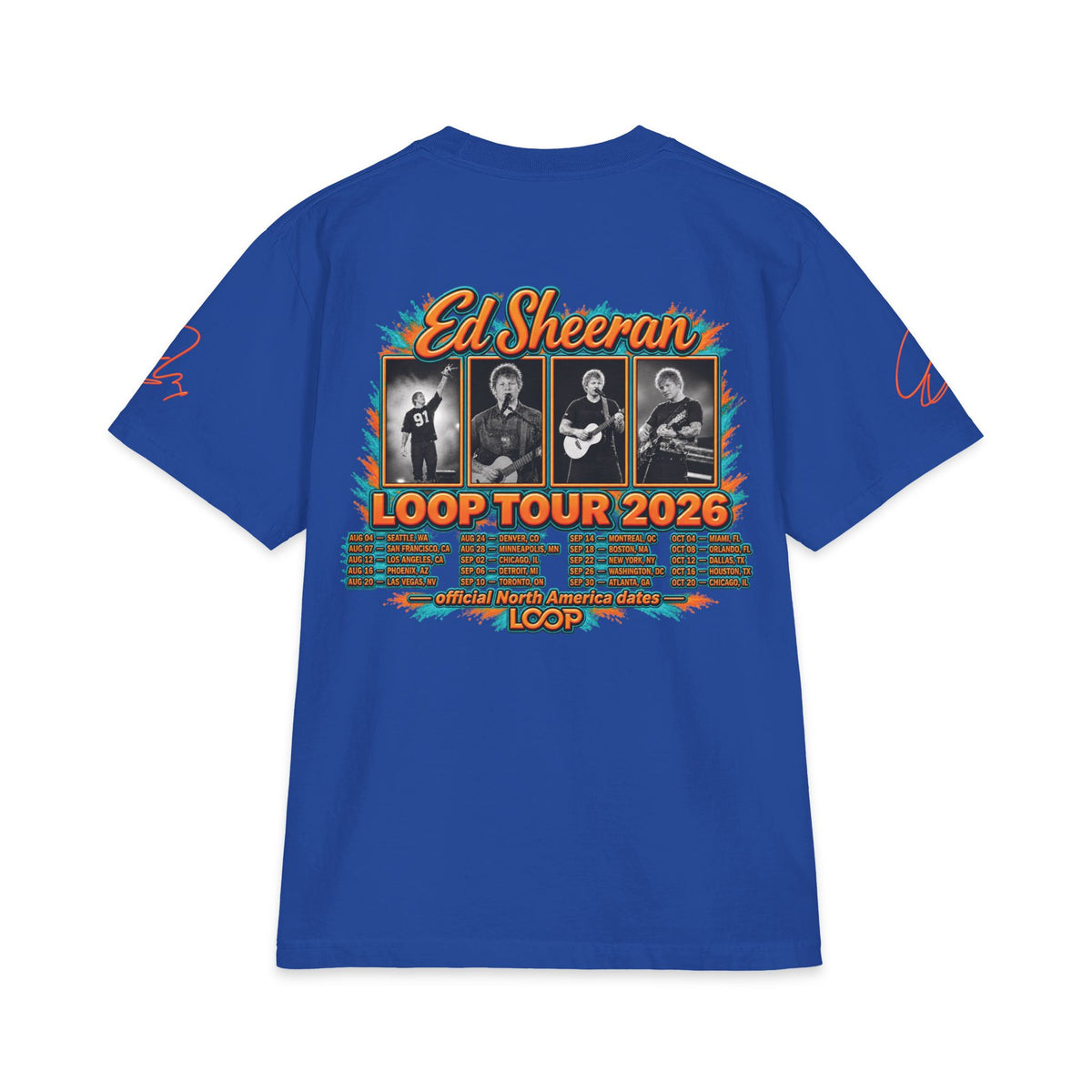 Loop Tour 2026 Ed Sheeran T-Shirt | Band Tour Tee