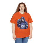 Scream Mask Football Player T-Shirt | Grunge Jersey Number 20