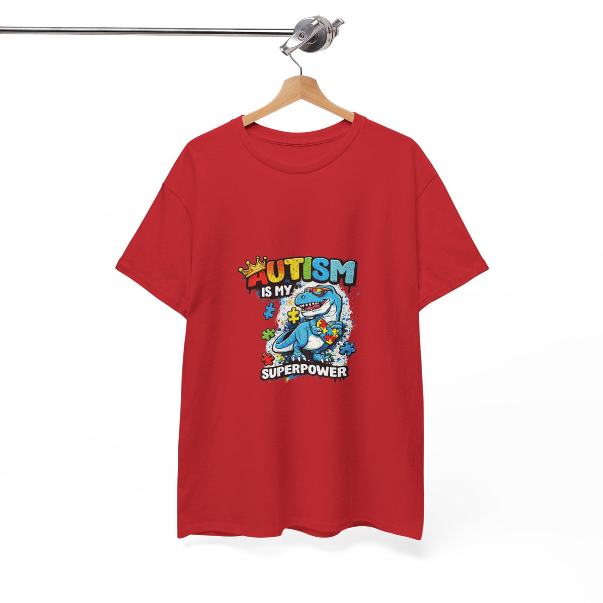 Autism Is My Superpower T-Shirt | Puzzle Piece Shark Design