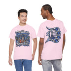 Detroit Basketball Lion Graphic Tee | City Streetball Detroit D Logo