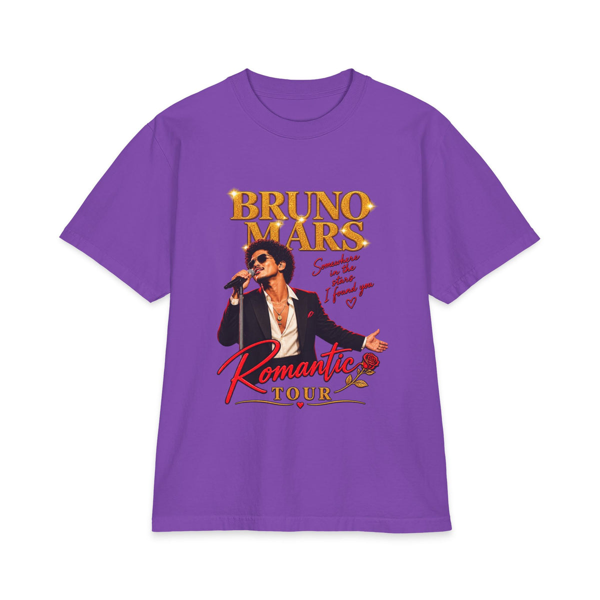 Bruno Mars Romantic Tour T-Shirt | Concert Band Tee