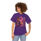 Fight with Faith breast cancer awareness T-Shirt | Rosie the Riveter pink ribbon design