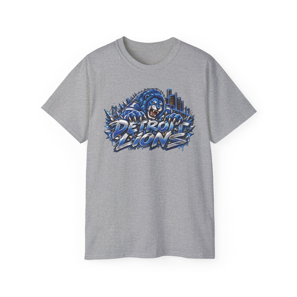Detroit Lion graphic tee | I Bleed Blue go Lion shirt