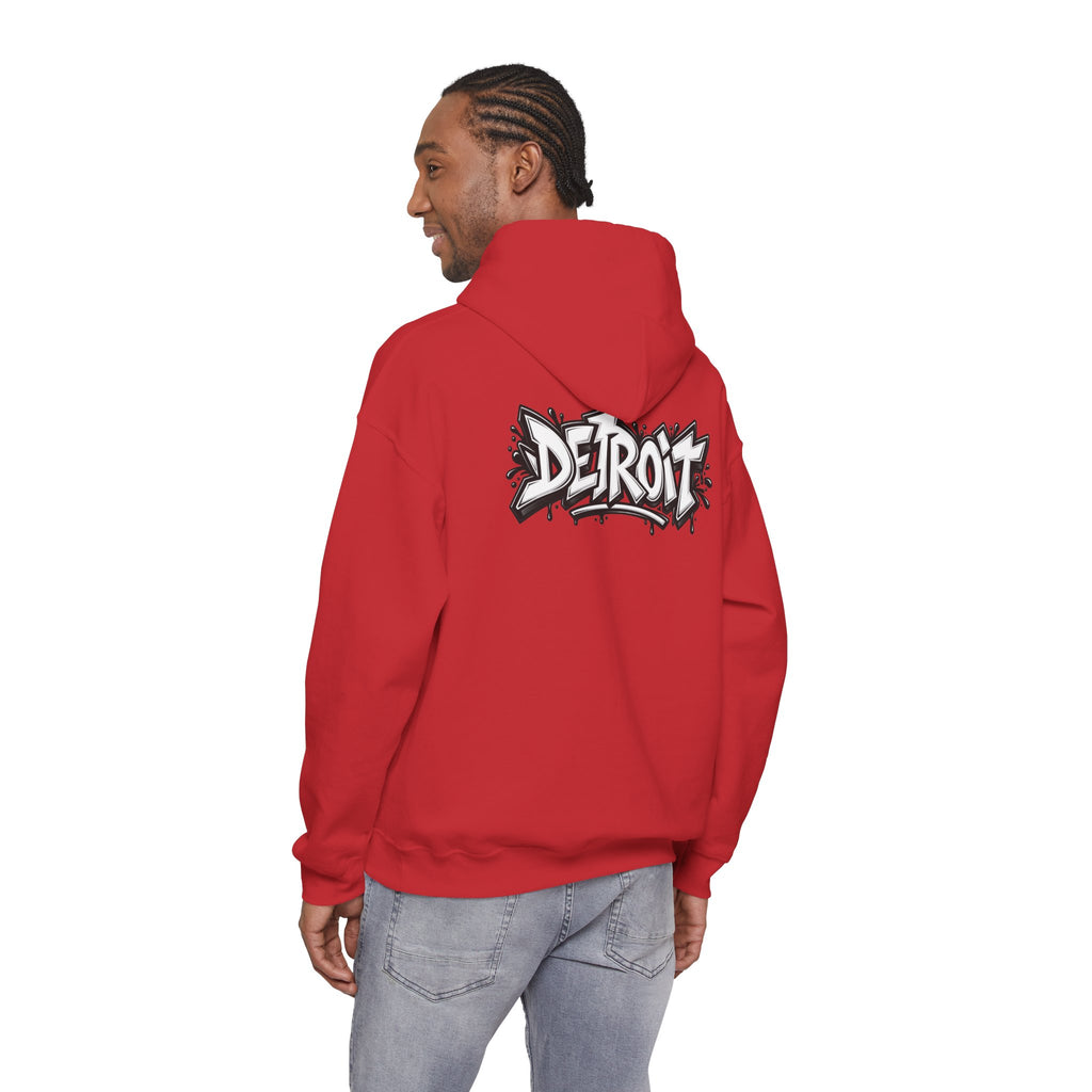 Detroit Graffiti Lion Hoodie | Colorful Street Art Pullover