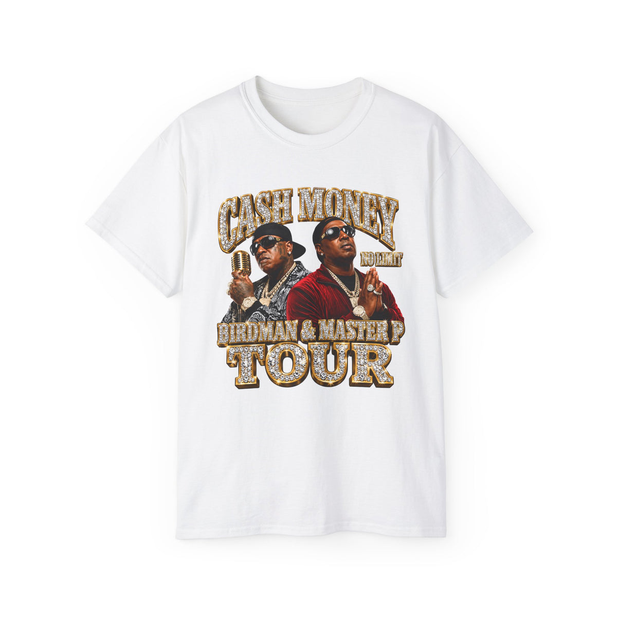 Cash Money Birdman & Master P Tour T-Shirt | Rap Hip Hop Vintage Poster
