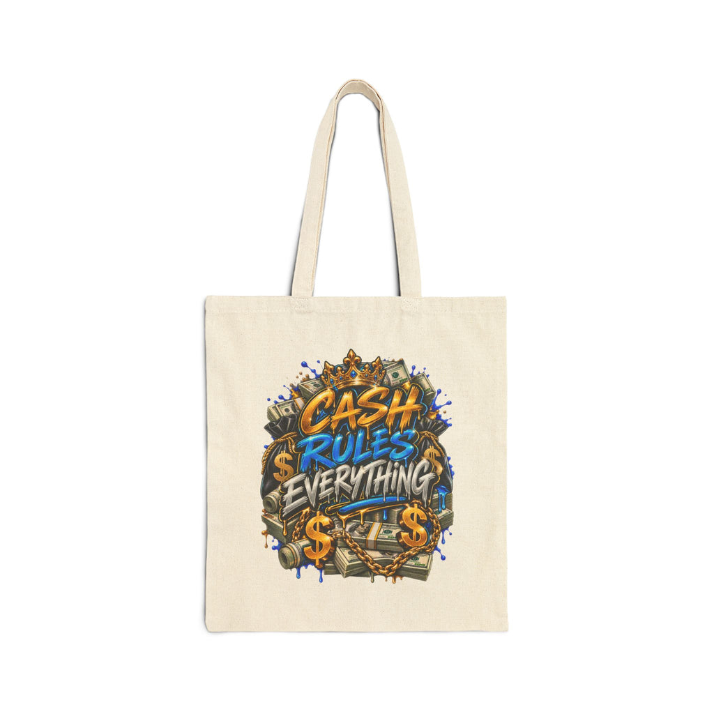 Cash Rules Everything Everything Tote Bag | Urban Money Graffiti Design
