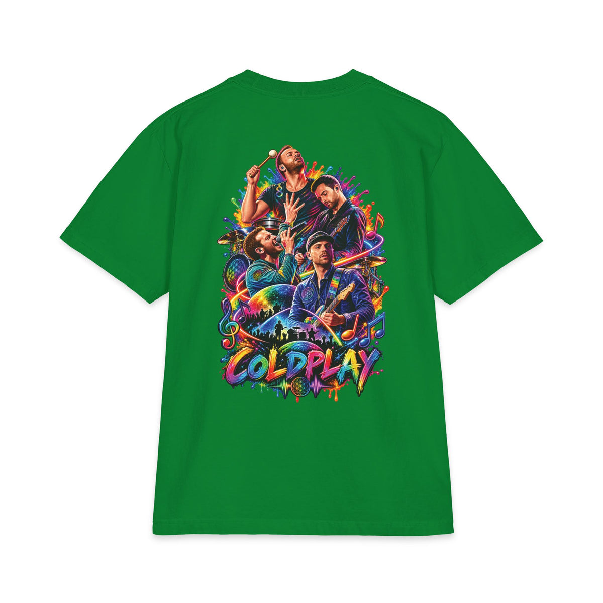 Coldplay Band Logo T-Shirt | Colorful Tour Art