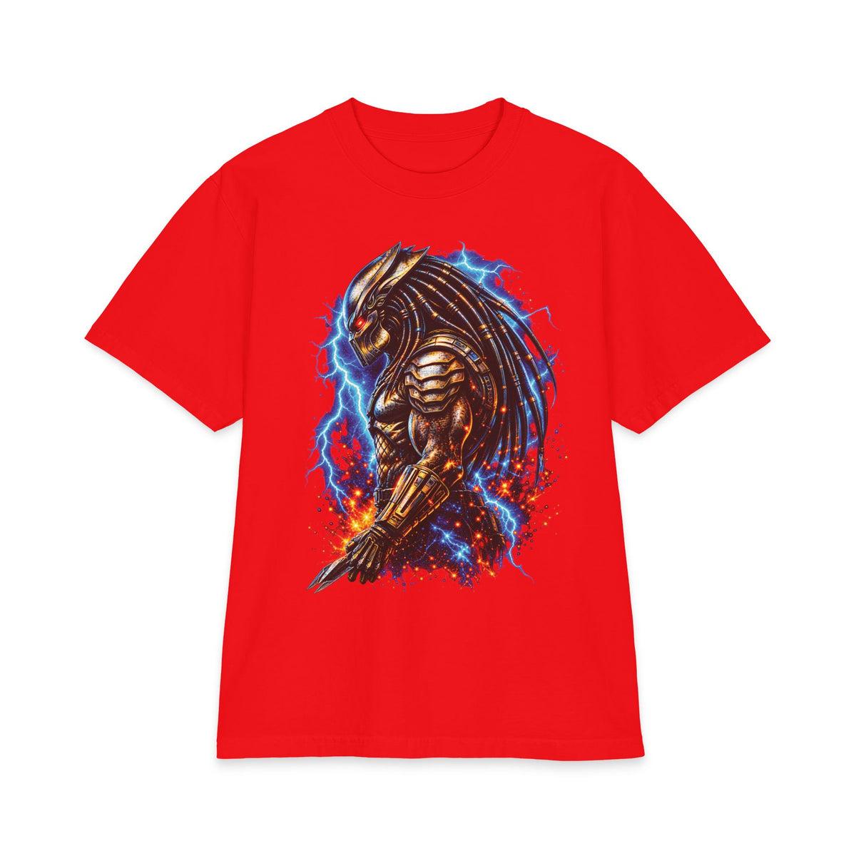 Armored Predator Illustration T-Shirt | Sci-Fi Monster Graphic
