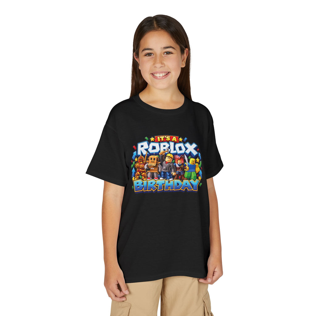 Youth Roblox Birthday T-Shirt – Leveling Up to 12