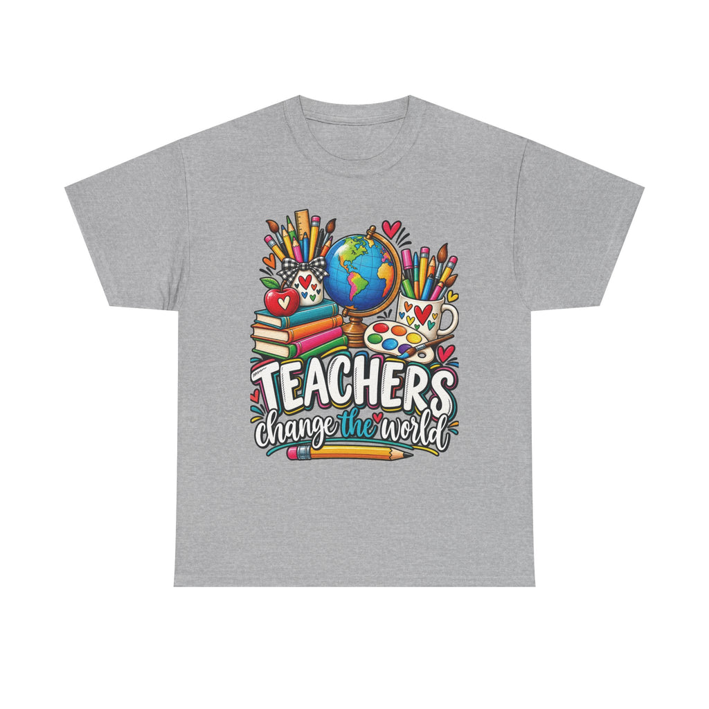 Teachers Change the World T-Shirt | Teacher Appreciation, School Staff Tee