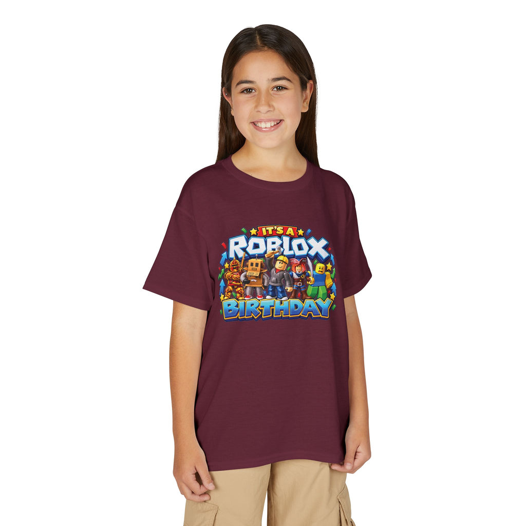 Youth Roblox Birthday T-Shirt – Leveling Up to 12