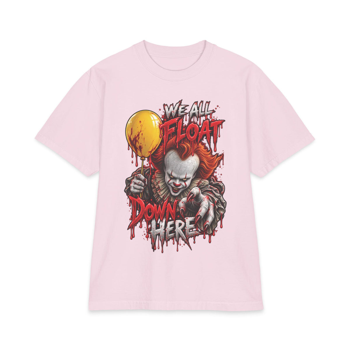 We All Float Pennywise clown horror T-Shirt | Halloween scary clown tee
