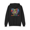 Autism Puzzle Heart Youth Hoodie | Awareness Puzzle Piece Zip Jacket