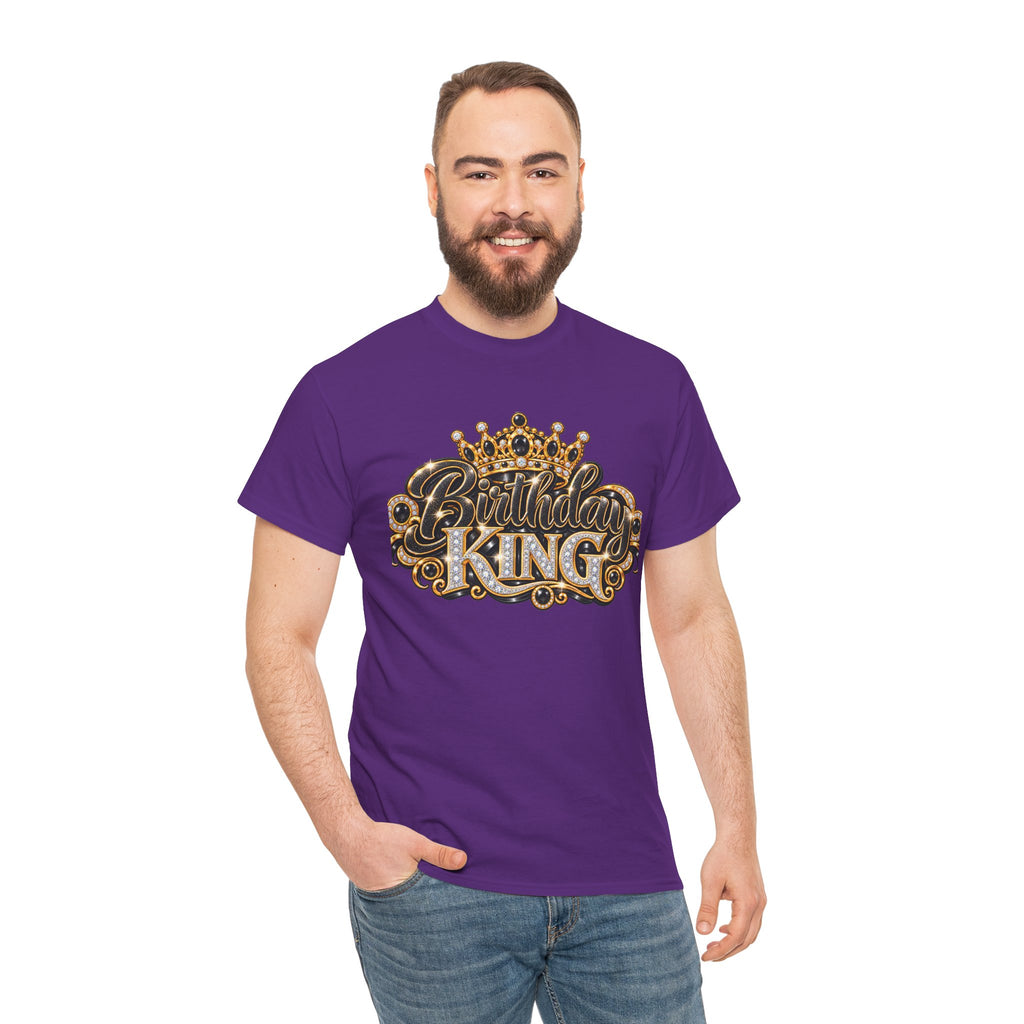 Birthday King Crown Graphic T-Shirt