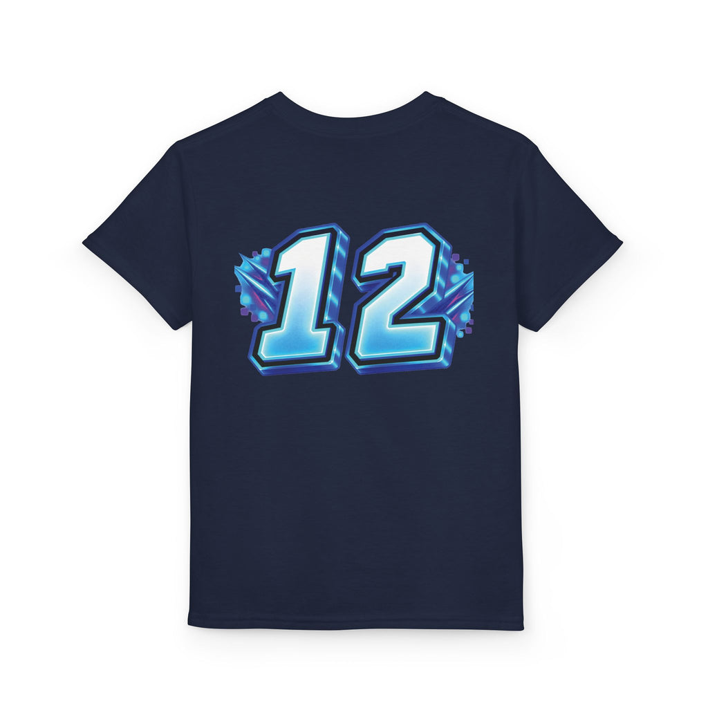 Fortnite Birthday Battle Begins Youth T-Shirt – Custom Number 12