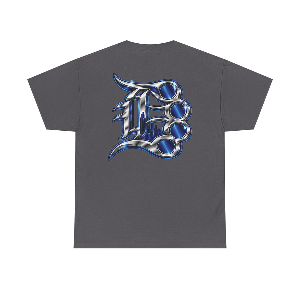Detroit Basketball Lion Graphic Tee | City Streetball Detroit D Logo