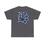 Detroit Basketball Lion Graphic Tee | City Streetball Detroit D Logo