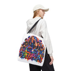 Colorful Coldplay Band Portrait Tote Bag | Music Concert Artwork Tote